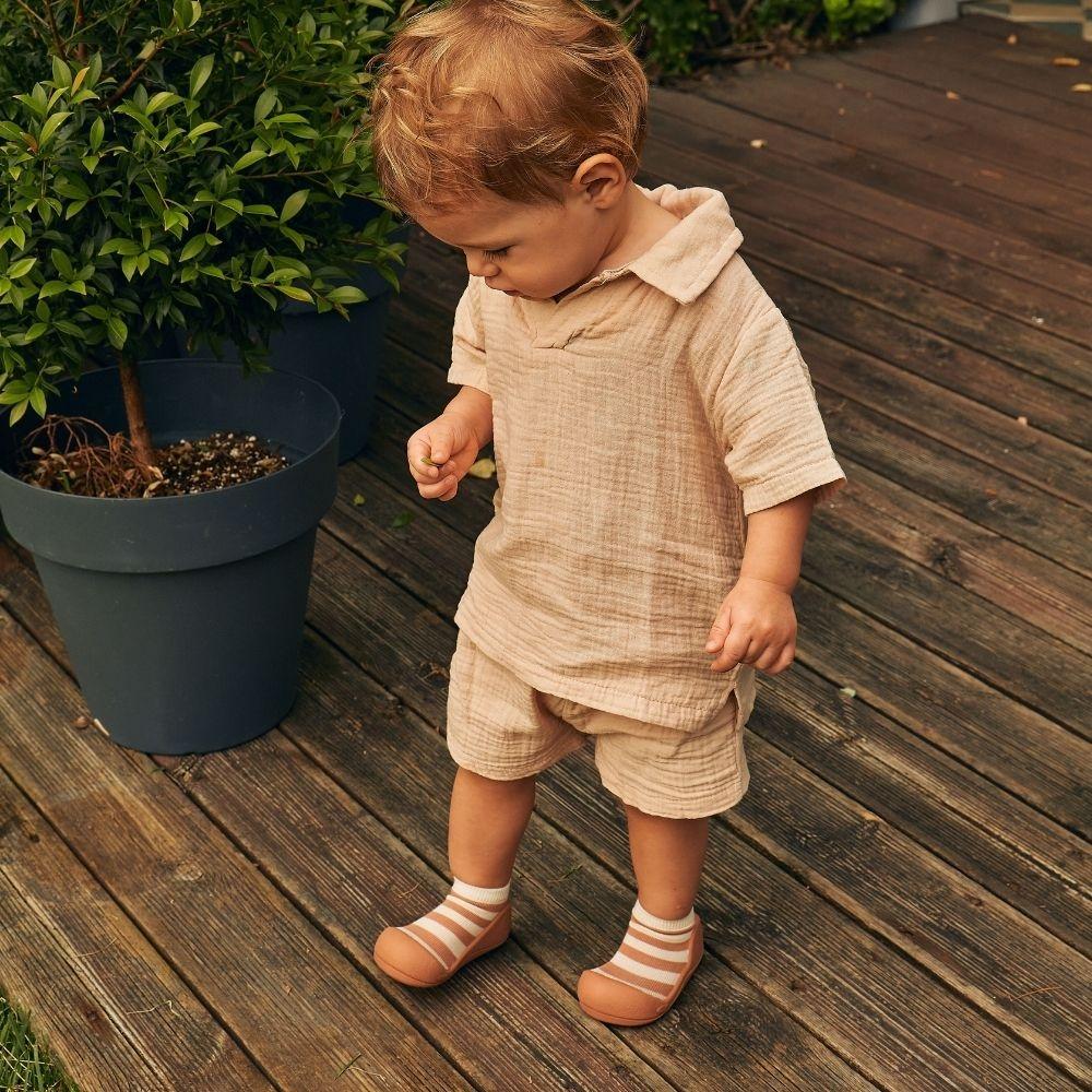 Attipas de bambú Stripe Bric