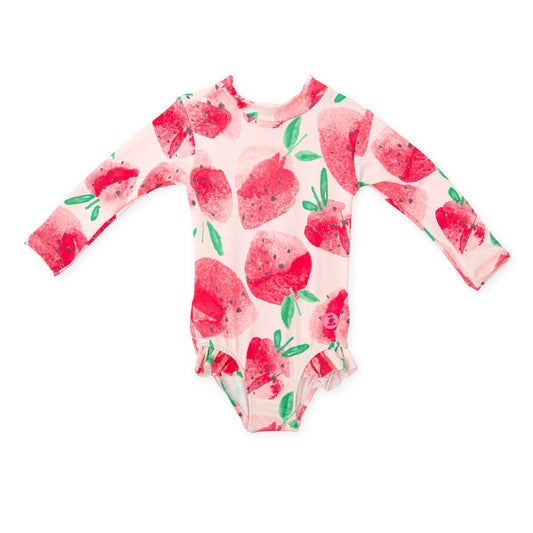 Bañador manga larga Tutto Piccolo Fresas