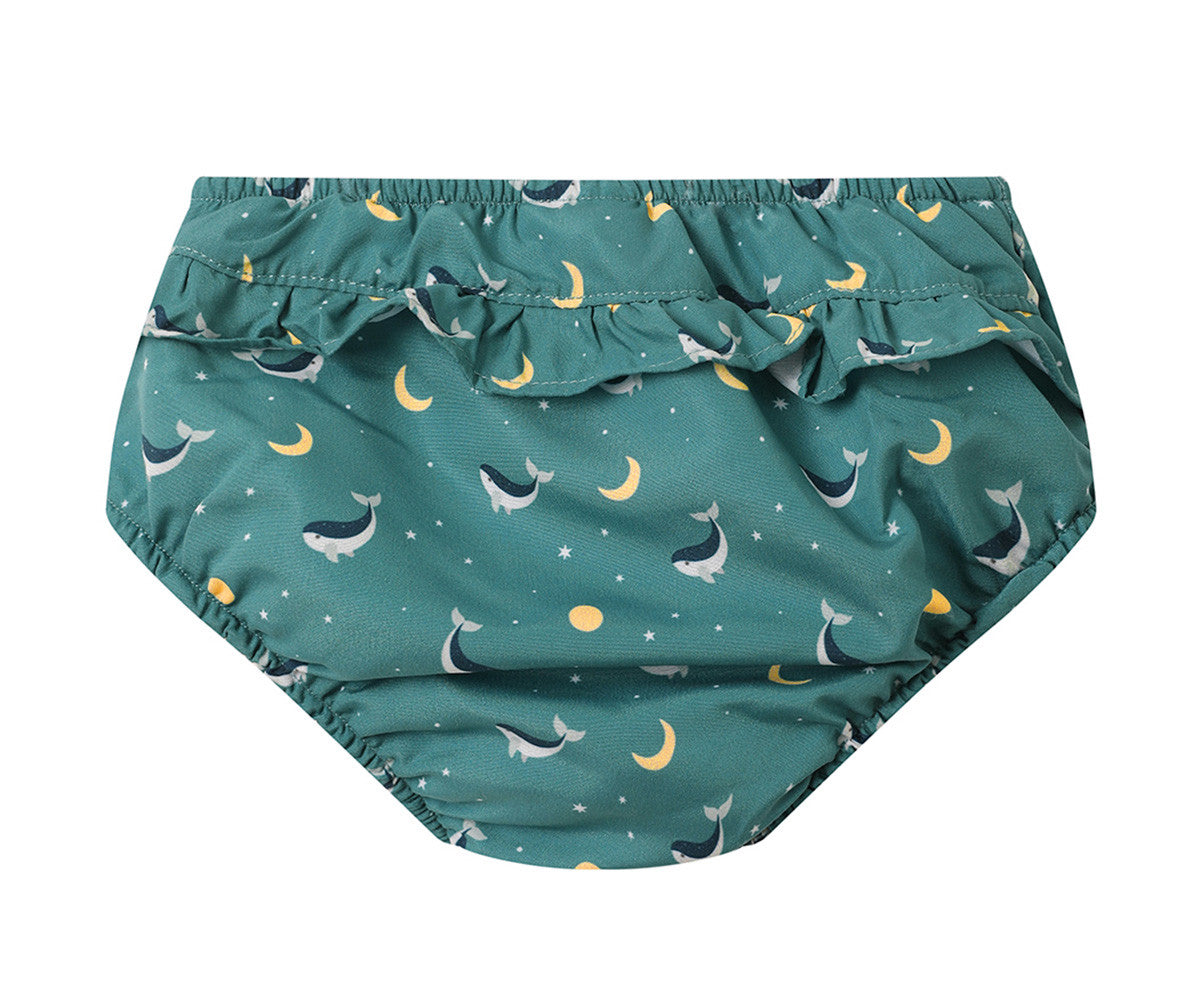 Bañador Pañal Volantes Monnëka Tutete - Whale Teal