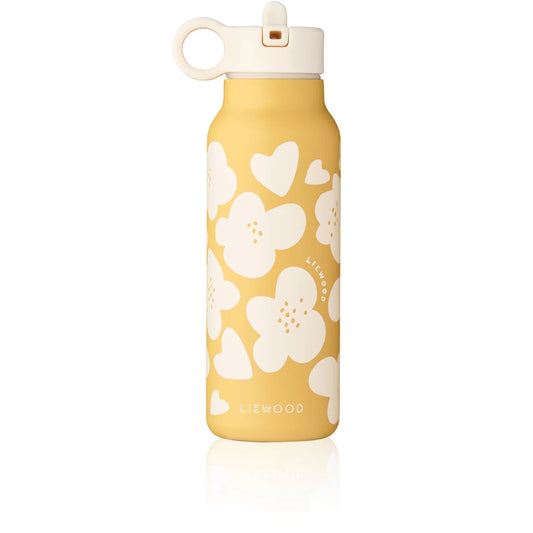 Botella acero inox 350ml Liewood - Flower / Lemon yellow