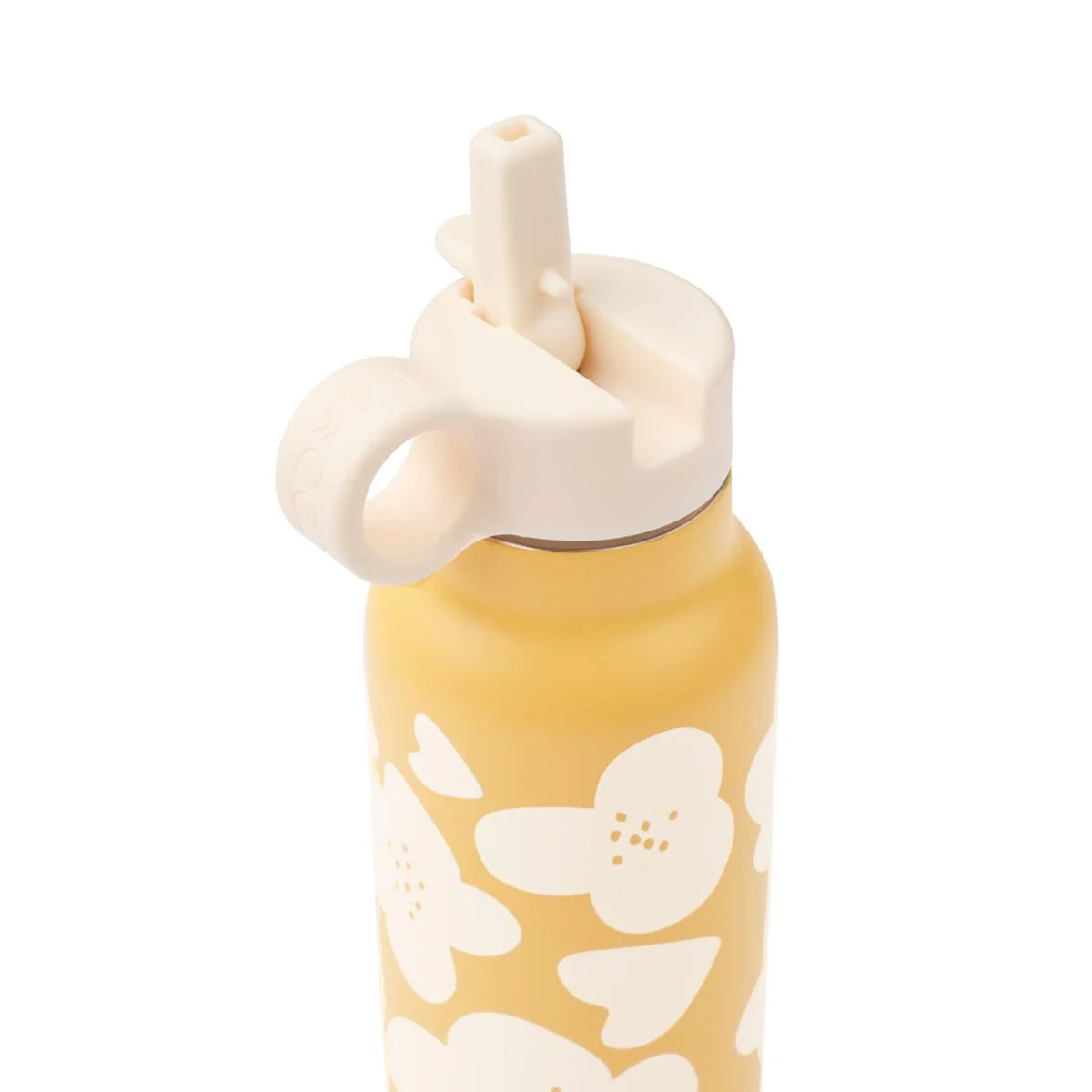 Botella acero inox 350ml Liewood - Flower / Lemon yellow