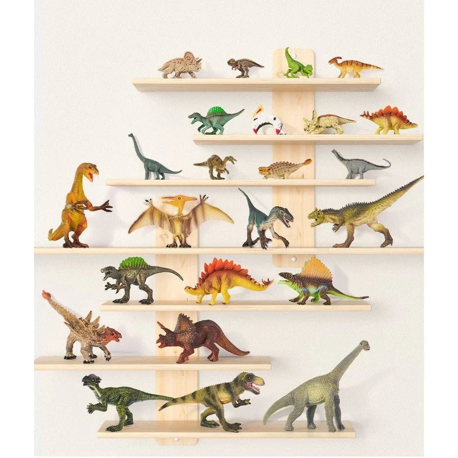 Conjunto 24 figuras de dinosaurios + caja almacenamiento Mideer.