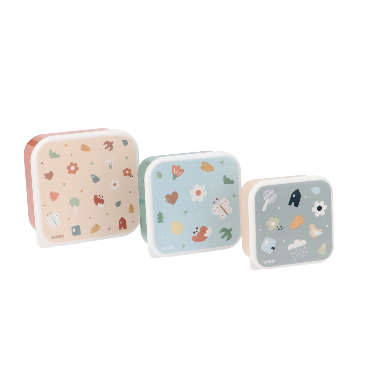 Set 3 cajas almuerzo Tutete Geometric Nature