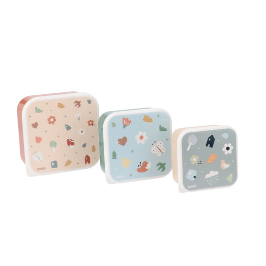 Set 3 cajas almuerzo Tutete Geometric Nature