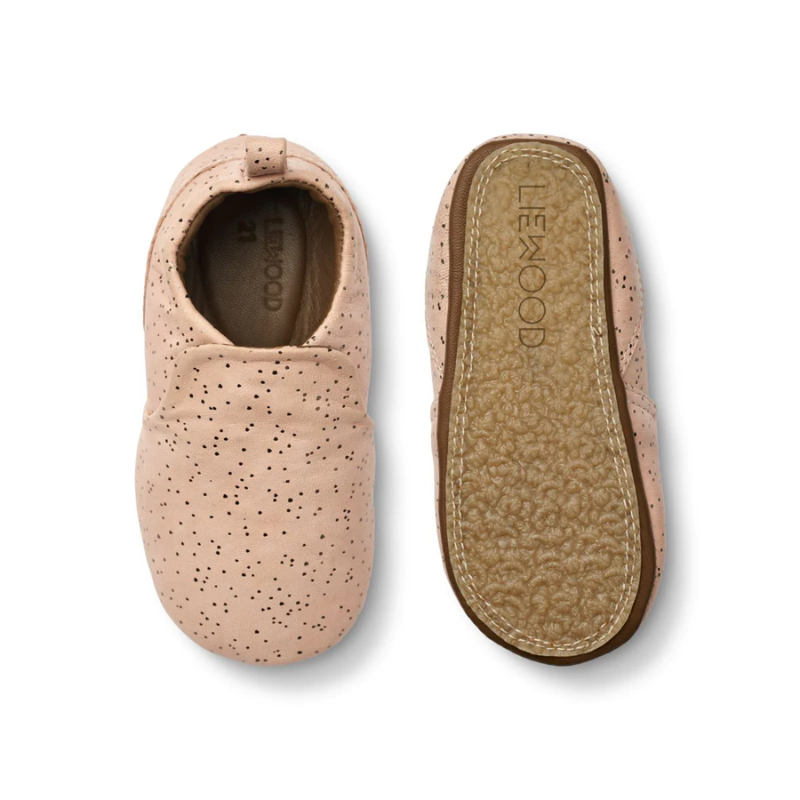 Zapatos Eliot Leather Slipper - Liewood- Splash Dots Pale Tuscany