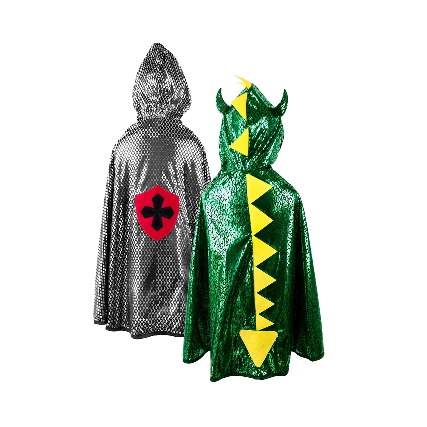 Disfraz capa reversible Caballero/Dragón - Great Pretenders