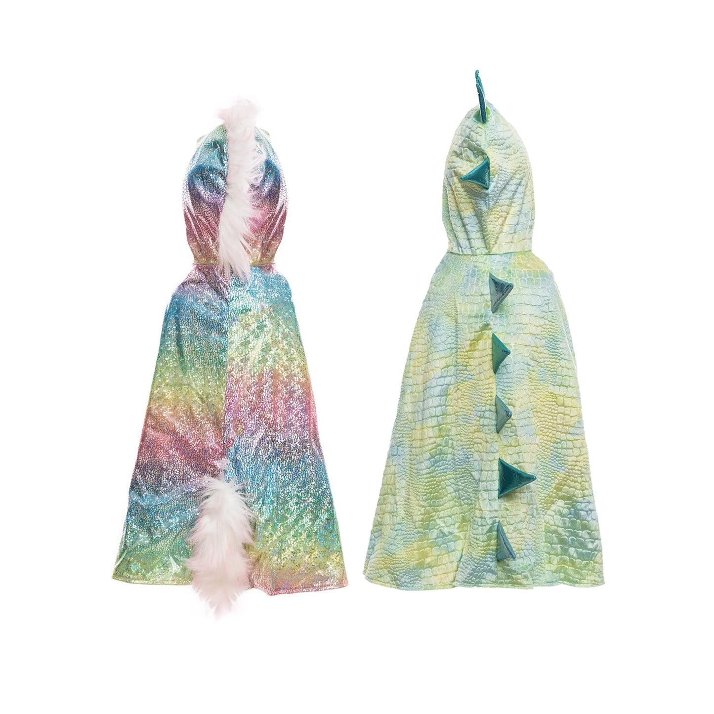 Disfraz capa reversible unicornio dragón arcoíris - Great Pretenders
