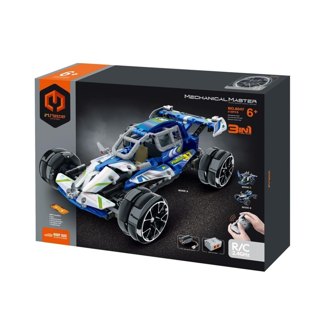 Set de construcción Coche carreras radio control 3 en 1 - 518 piezas iMMaster