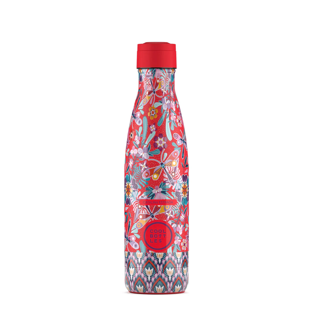 Botella acero inoxidable térmica 500ml Cool Bottles XCLUSIVE - Catalina Estrada - Dragonfly Paradise