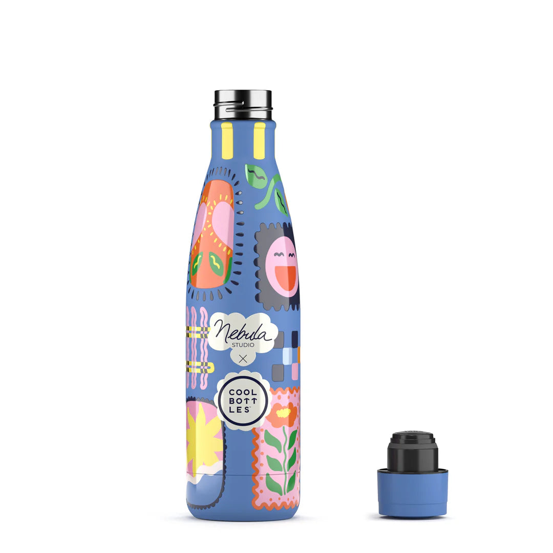 Botella acero inoxidable térmica 500ml Cool Bottles Xclusive Nébula - Patch Zone