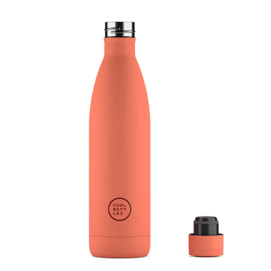 Botella acero inoxidable térmica 750ml Cool Bottles Pastel Coral