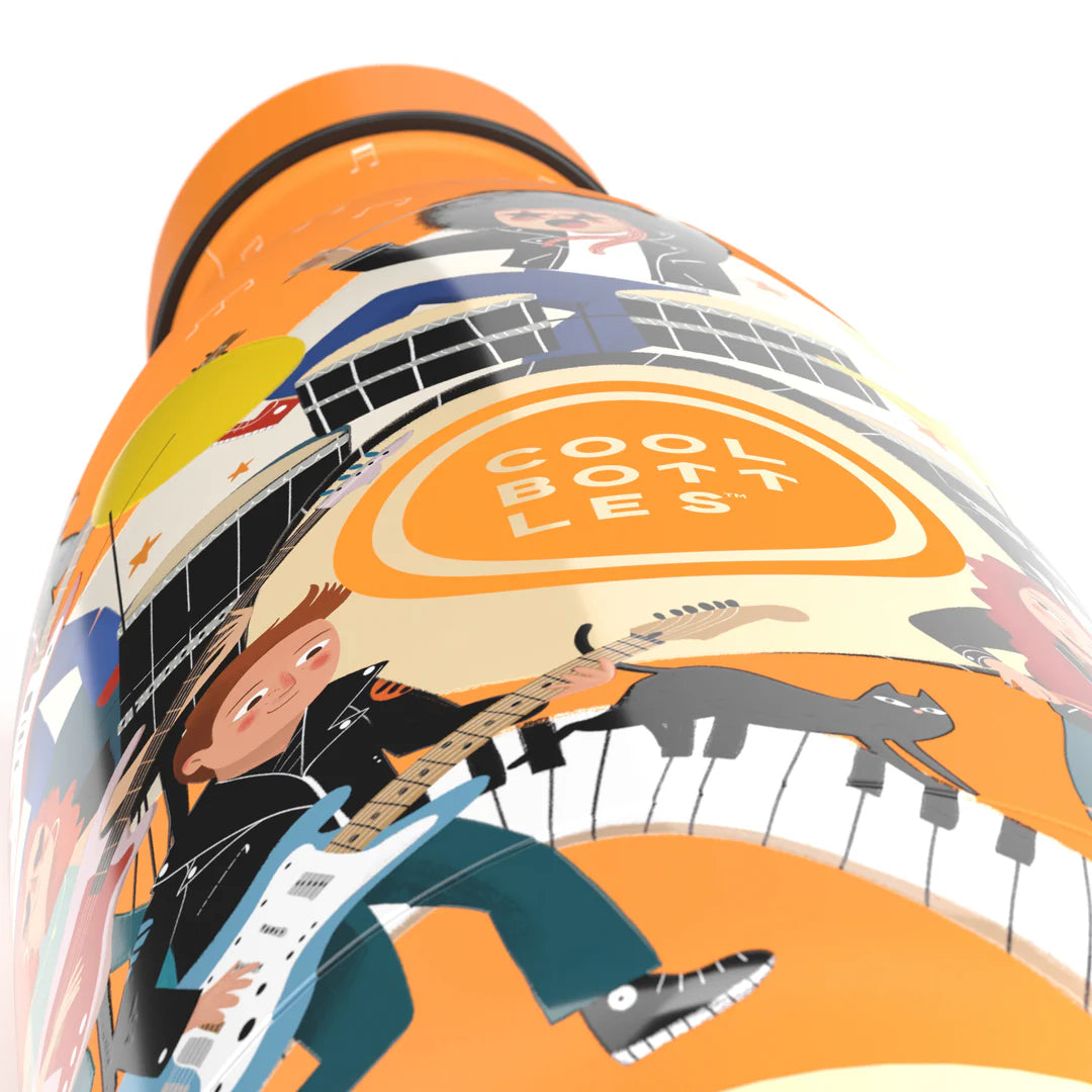 Botella acero inoxidable térmica 350ml Cool Bottles Music Beat