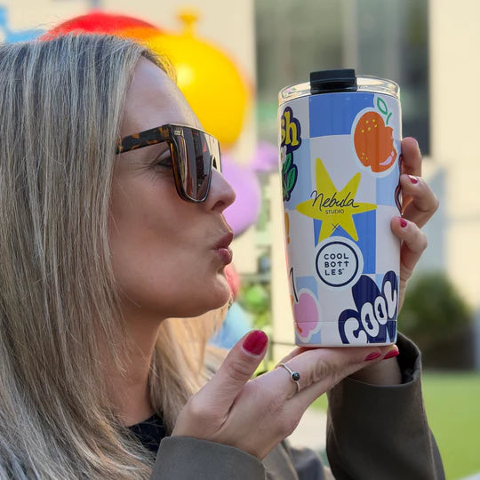 Vaso de Acero Inoxidable 550ml Cool Bottles XCLUSIVE - Nebula - Sticker Fever