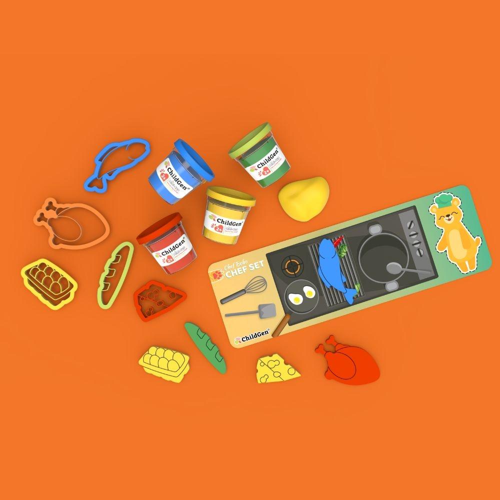 Plastilina natural ChildGen - Chef Set