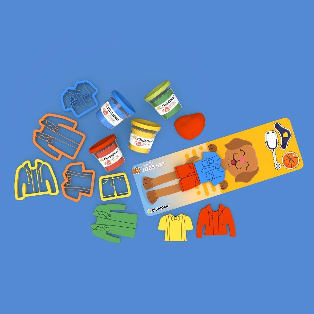 Plastilina natural ChildGen - Jobs Set