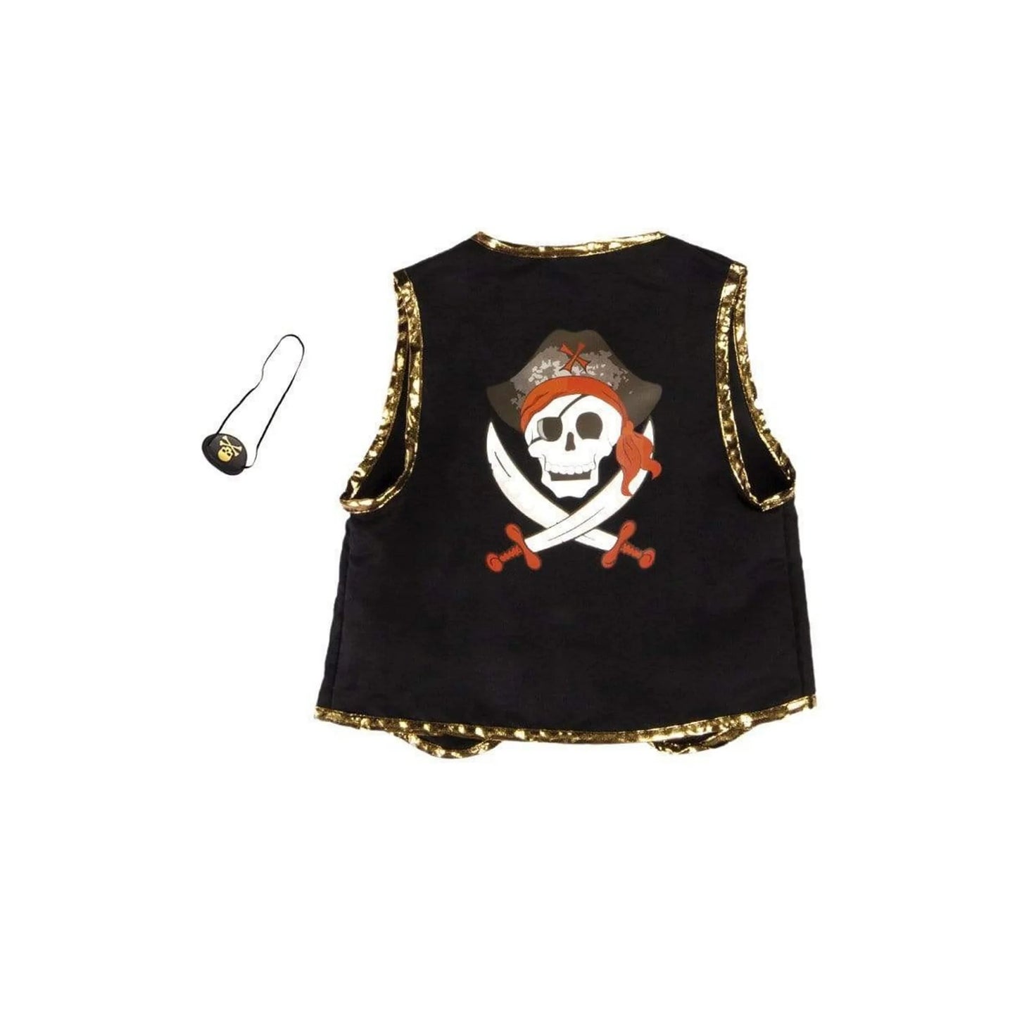 Disfraz chaleco pirata y parche - Great Pretenders