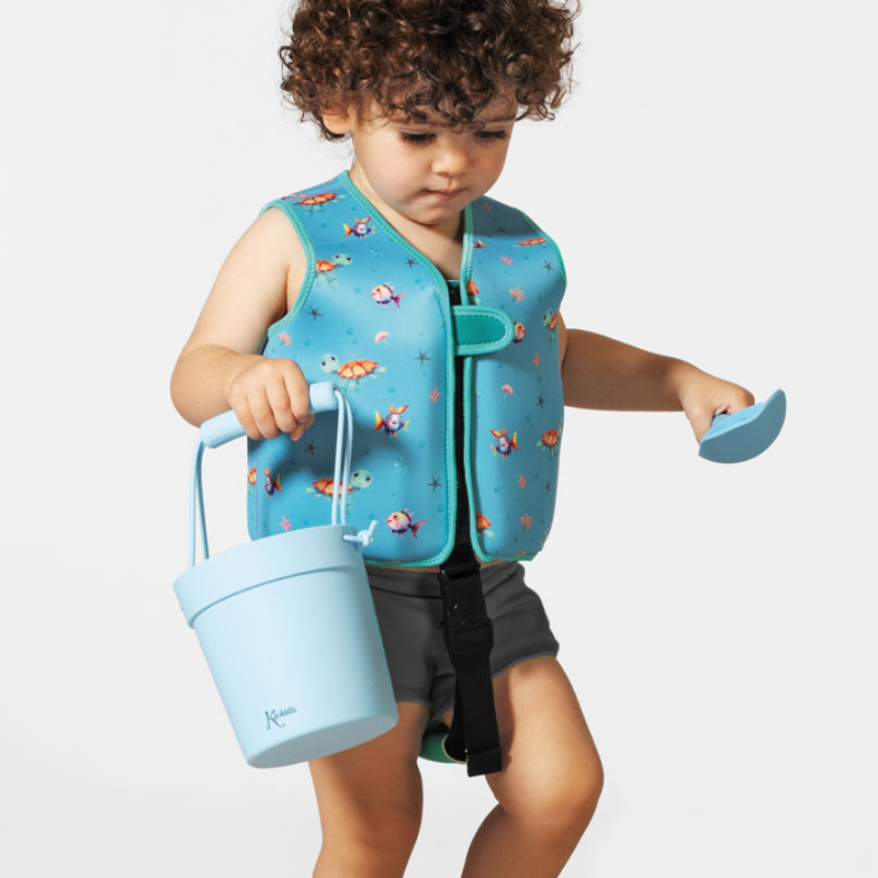 Chaleco flotador de aprendizaje Neopreno Tortugas azul Kiokids