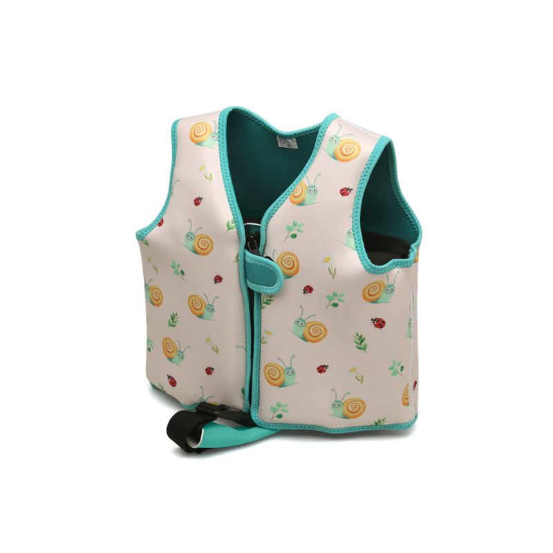 Chaleco flotador de aprendizaje Neopreno Caracol Beige Kiokids