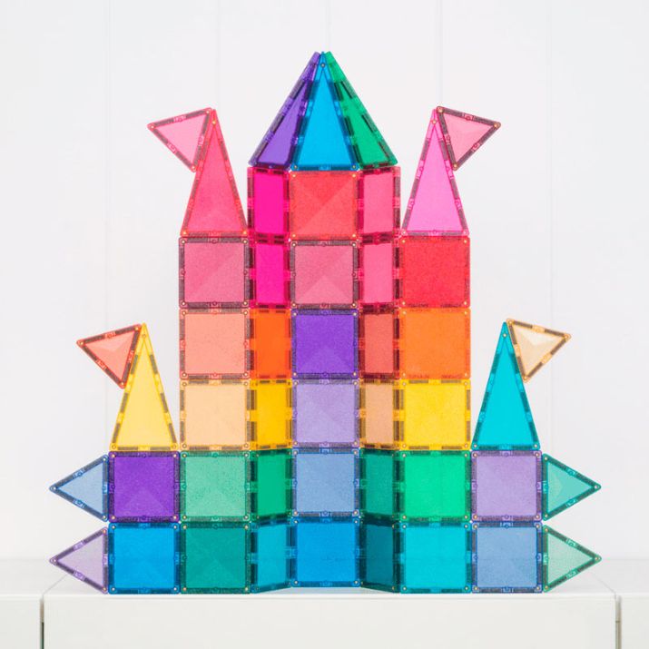 Magnéticos de construcción Connetix - Glitter Castle 48 piezas