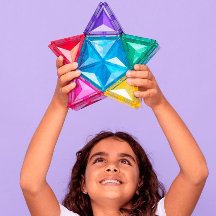 Magnéticos de construcción Connetix - Estrella con luz 28 piezas