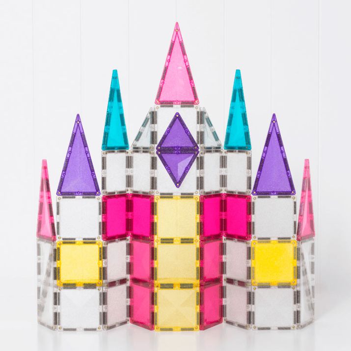 Magnéticos de construcción Connetix - Glitter Unicorn 56 piezas