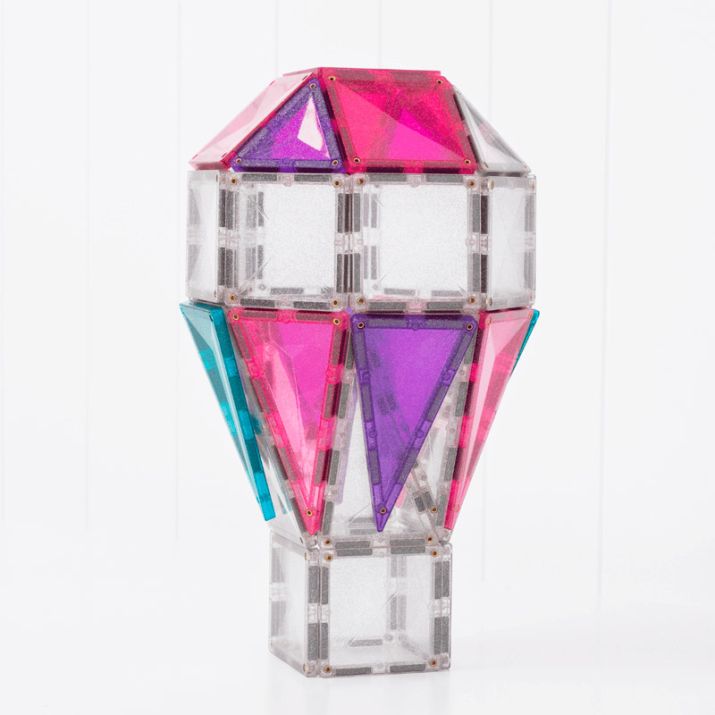 Magnéticos de construcción Connetix - Glitter Unicorn 56 piezas