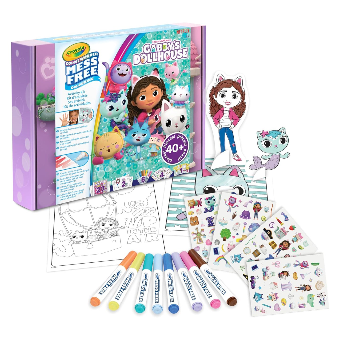 Colorea sin manchas Super Set Gabby's Dollhouse - Crayola