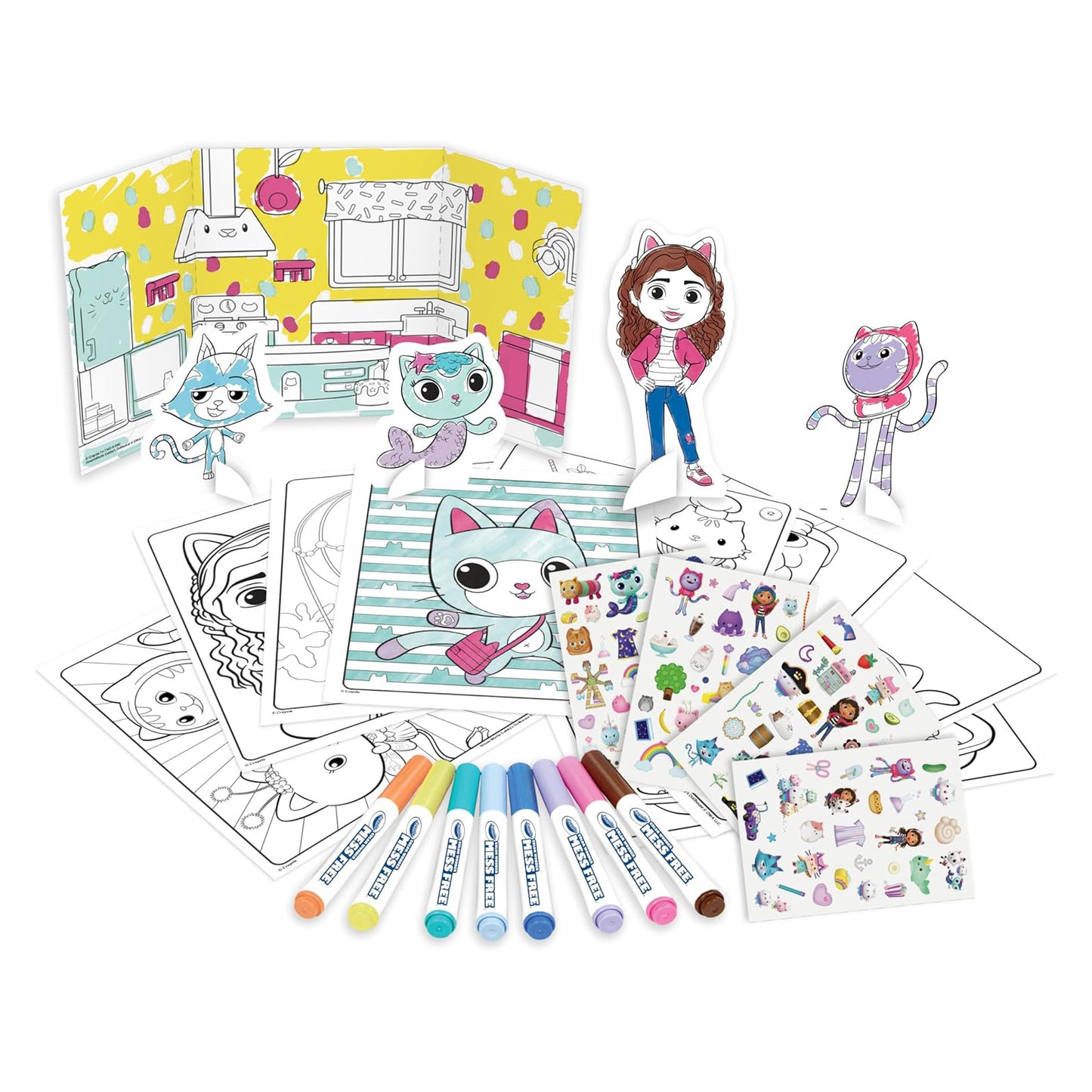 Colorea sin manchas Super Set Gabby's Dollhouse - Crayola