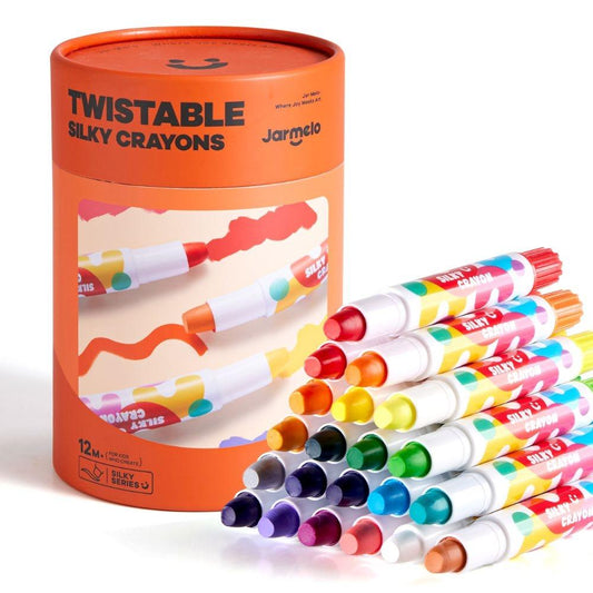 Crayones lavables suaves - 24 unidades Jar Meló