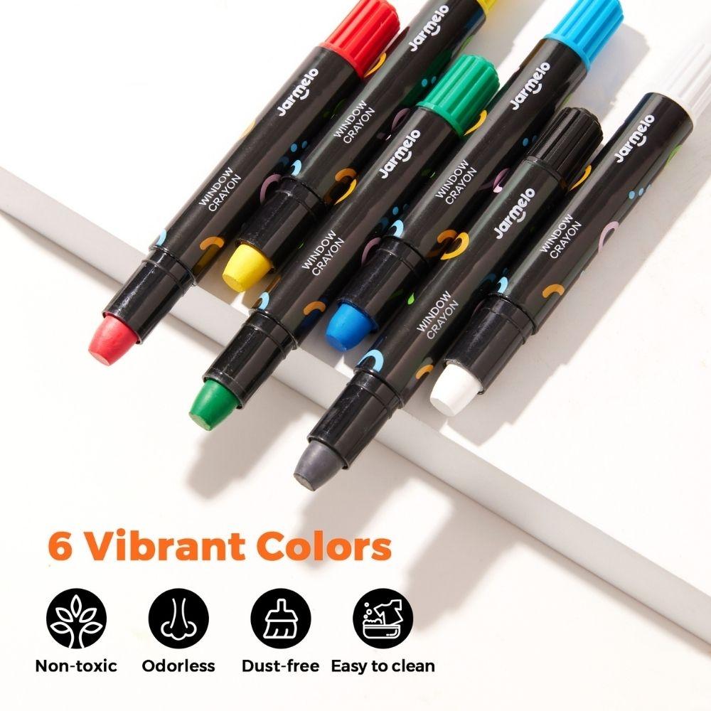 Crayones para cristal, azulejos y papel - 6 unidades Jar Meló