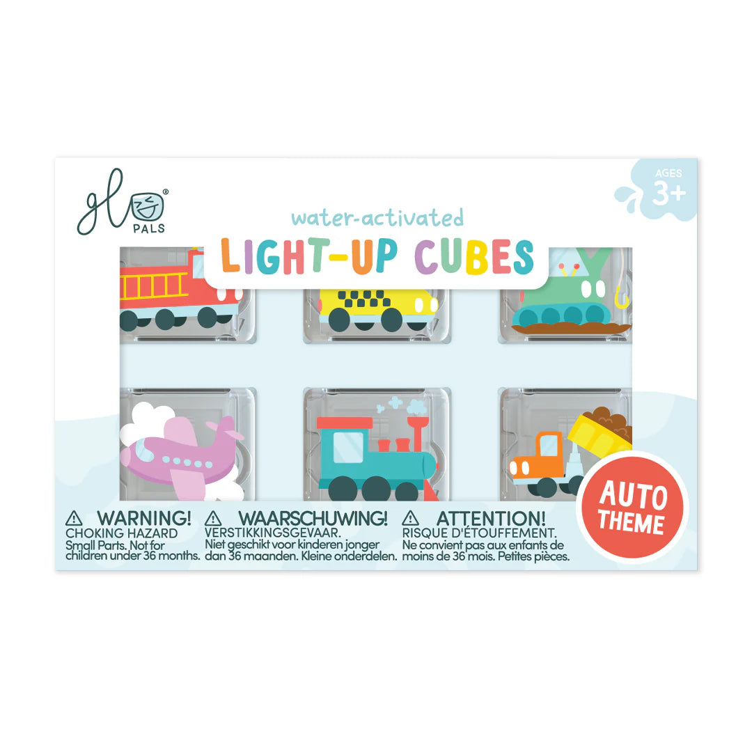 Cubos acuáticos de luz GloPals - Pack 6 Vehículos