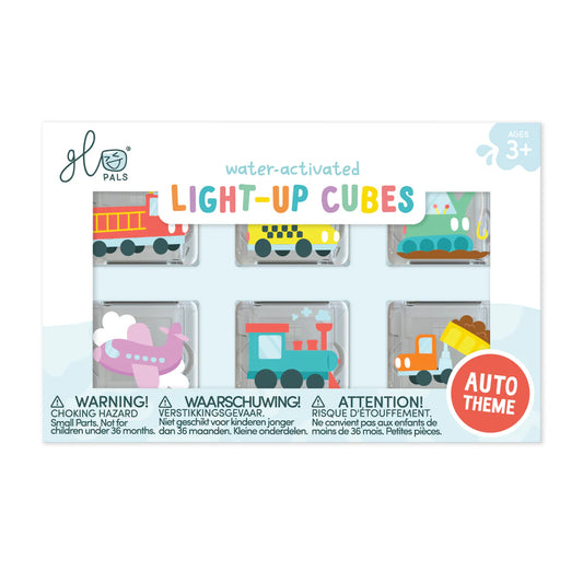 Cubos acuáticos de luz GloPals - Pack 6 Vehículos