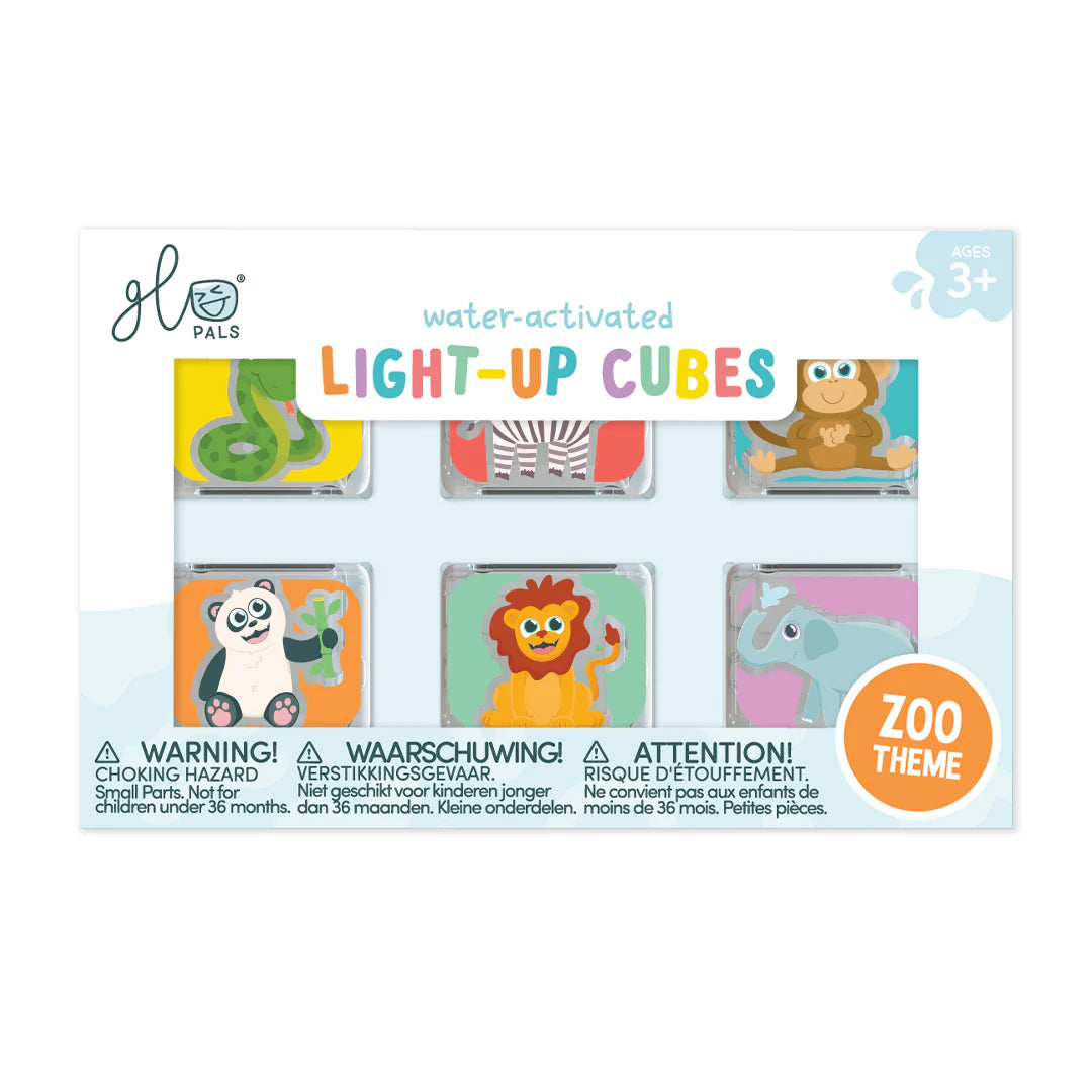 Cubos acuáticos de luz GloPals - Pack 6 Zoo