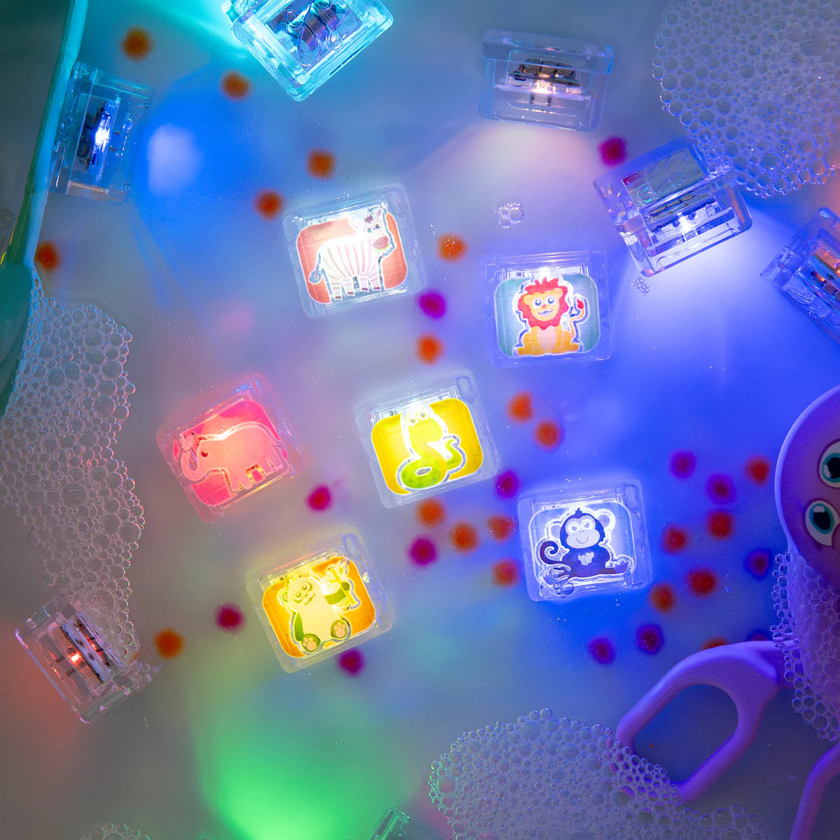 Cubos acuáticos de luz GloPals - Pack 6 Zoo
