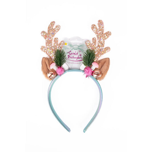 Accesorio de pelo - Diadema navideña Rudolph Pink/Mint - Great Pretenders