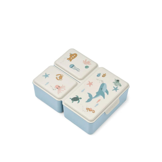 Caja de almuerzo Driss Liewood - Sea creature / Sandy