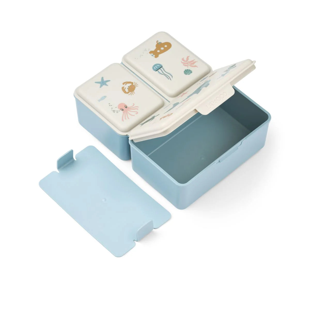 Caja de almuerzo Driss Liewood - Sea creature / Sandy