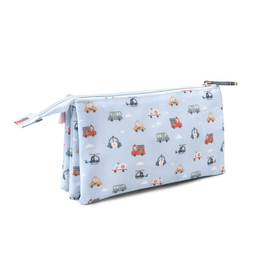 Estuche con 3 compartimentos Tutete City Cars