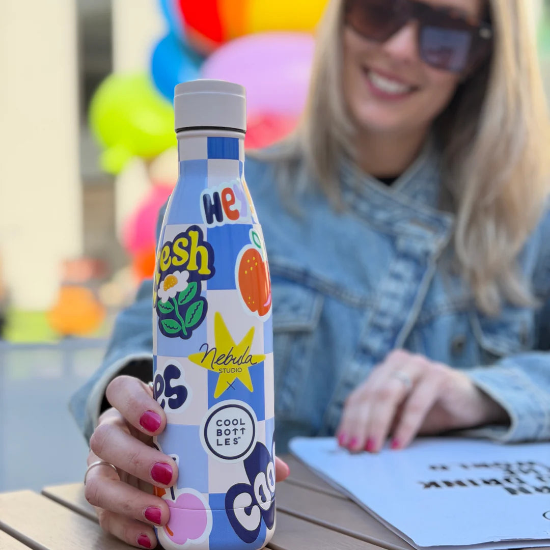 Botella acero inoxidable térmica 500ml Cool Bottles Xclusive Nébula - Sticker Fever