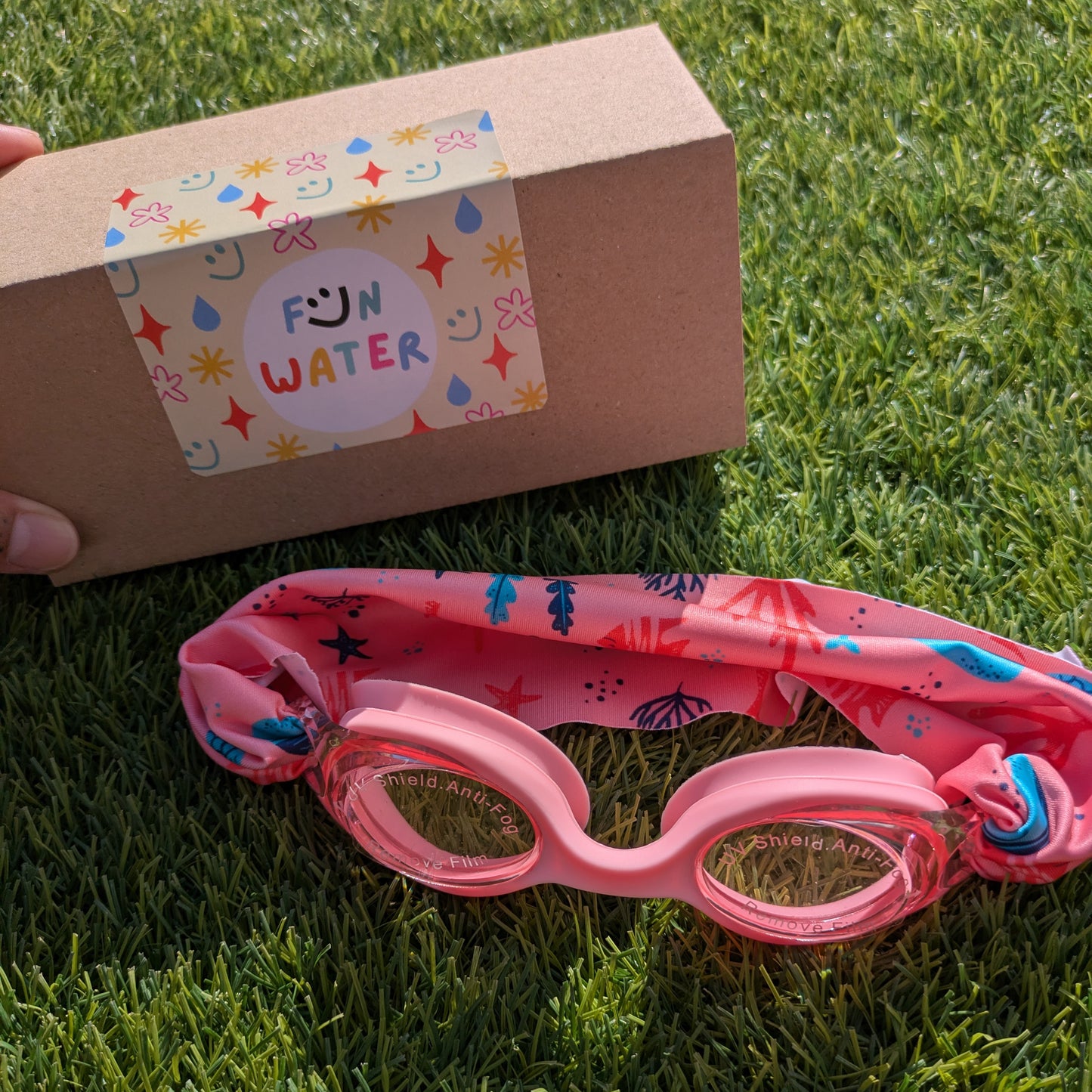 Gafas de Natación con turbante Fun Water - Infantil Ballenas