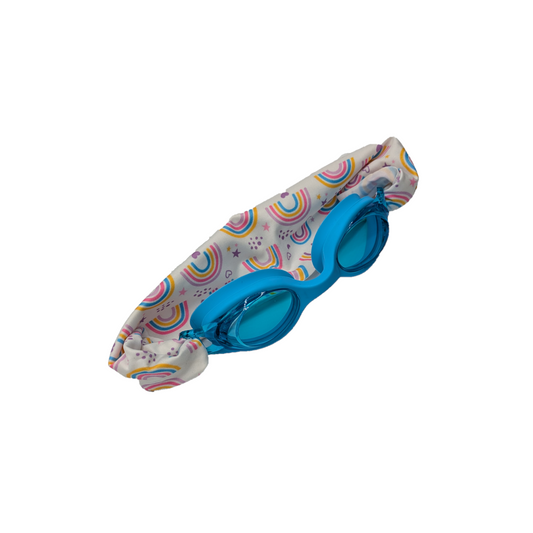 Gafas de Natación con turbante Fun Water - Infantil Azul / Arcoiris