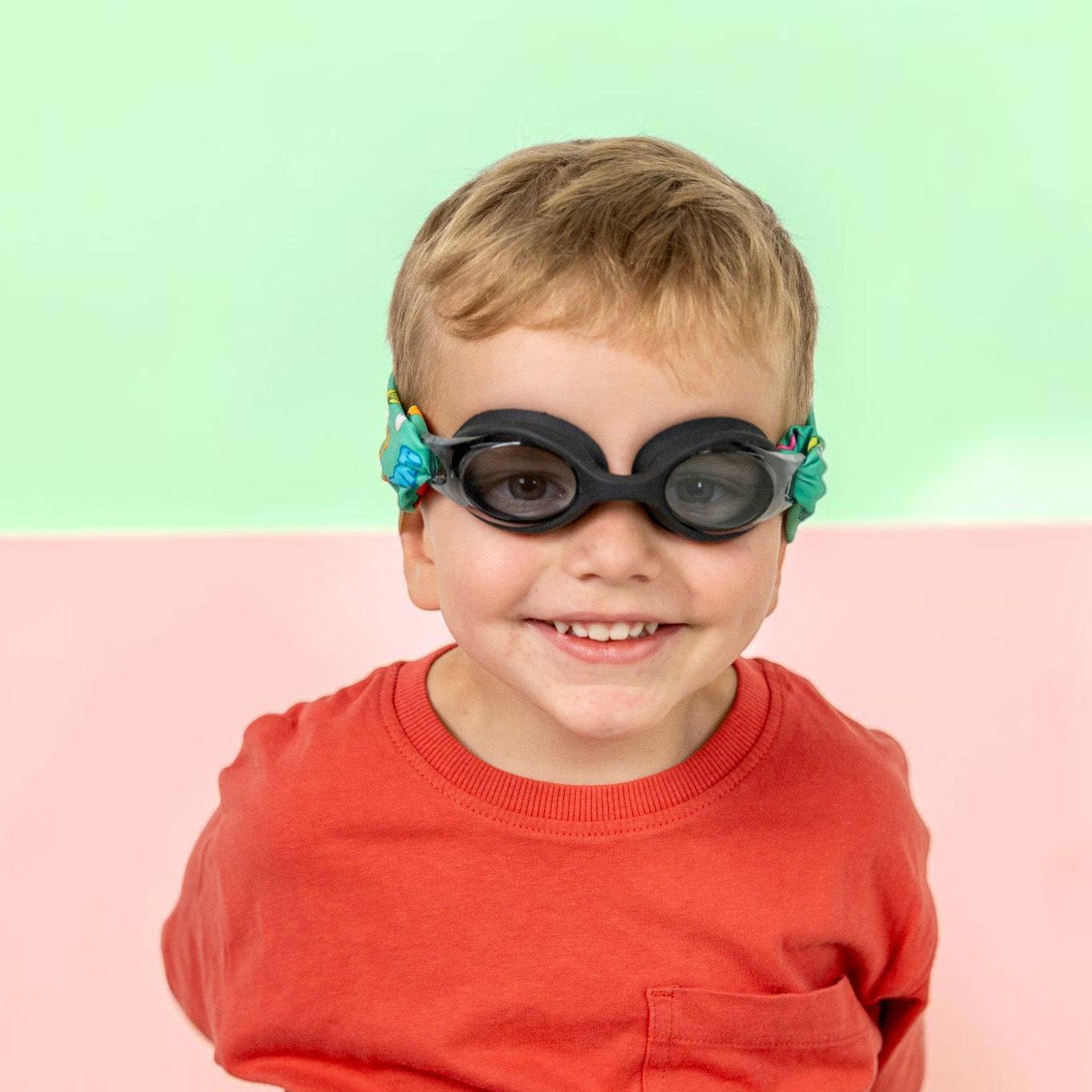 Gafas de Natación con turbante Fun Water - Infantil Negro / Dinos