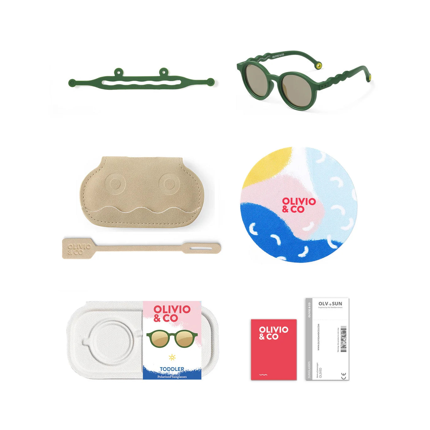 Gafas de Sol OLIVIO & CO - Toddler 18-36m Oval Cactus Green