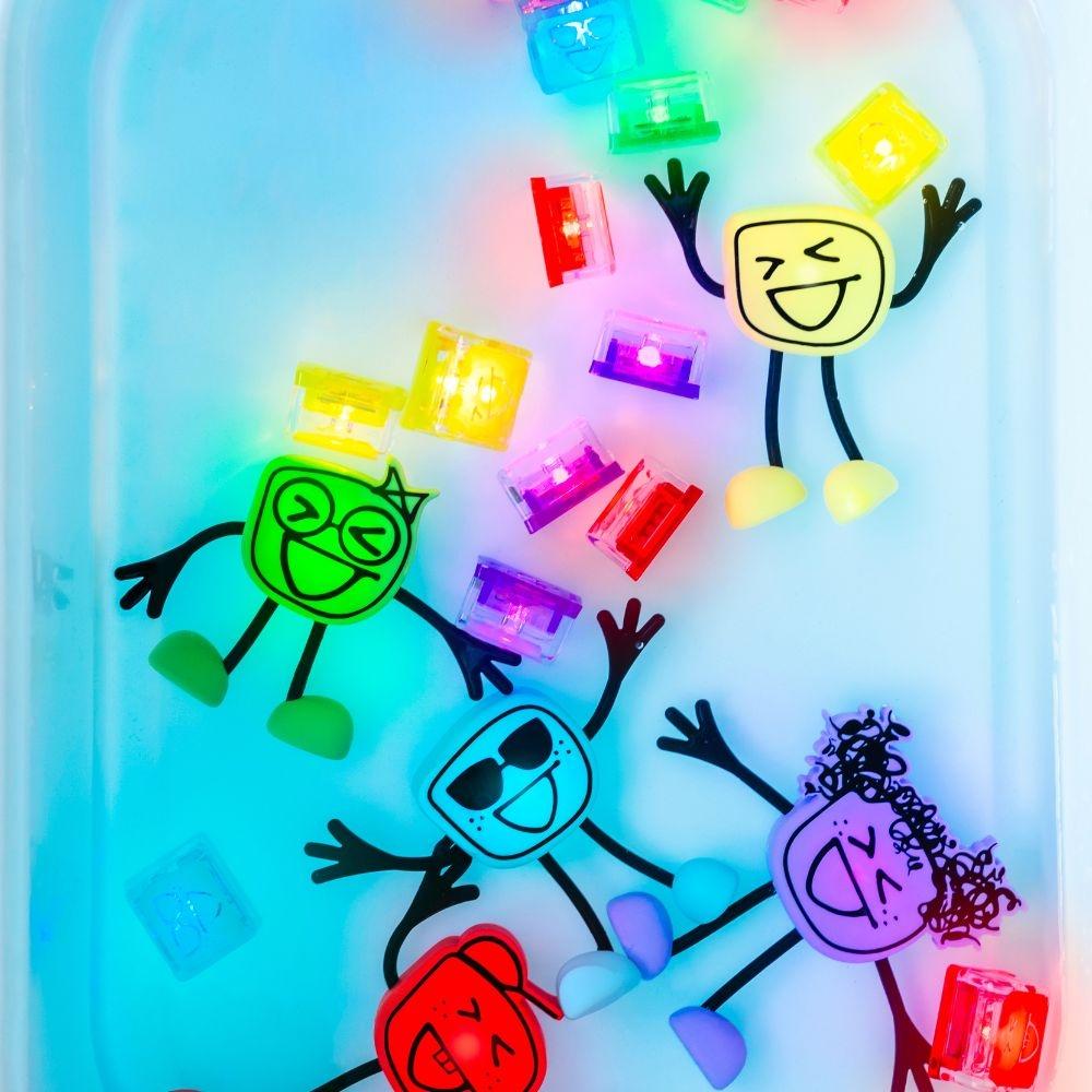 Set Sammy  + 2 cubos de luz rojo GloPals