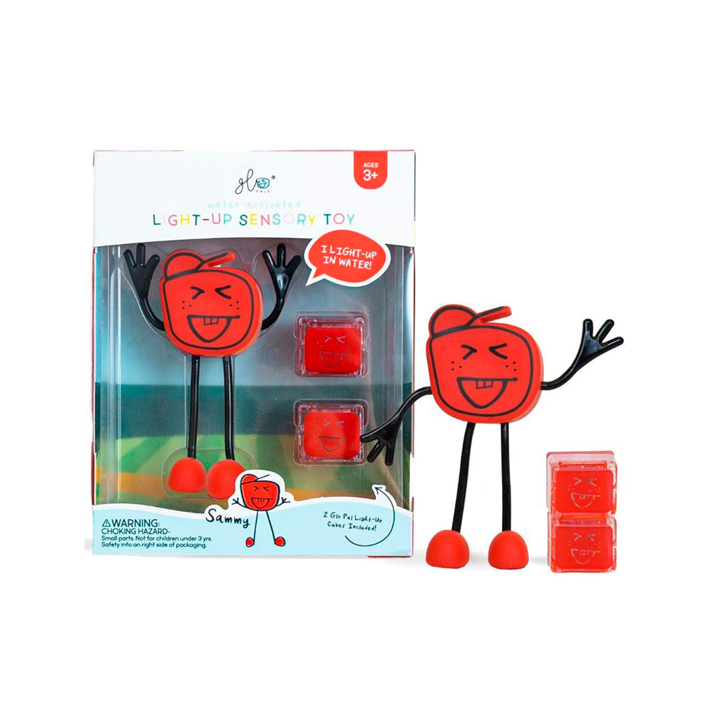 Set Sammy  + 2 cubos de luz rojo GloPals