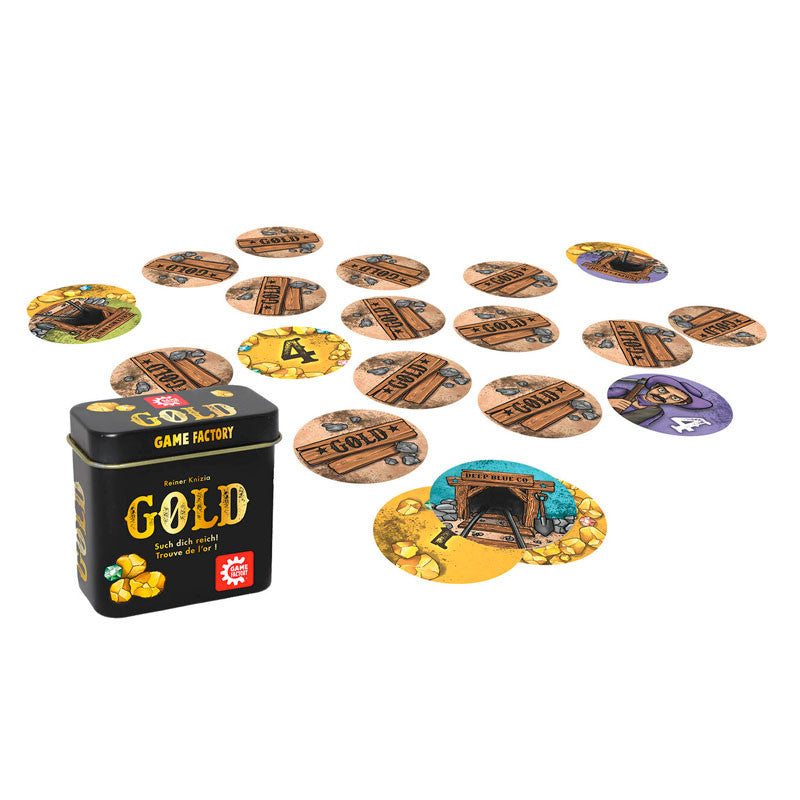 Gold, mini juego de viaje en lata - Game Factory