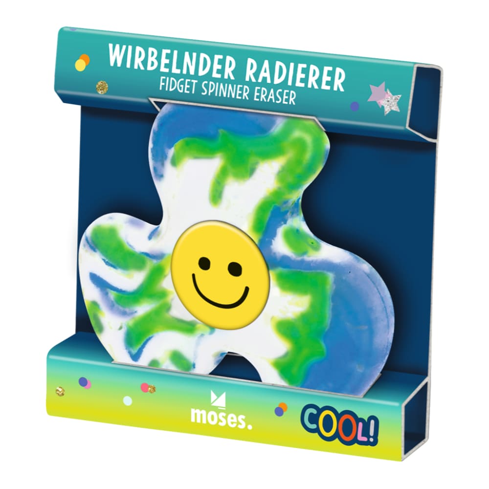 Goma de borrar spinner (colores surtidos) - Moses