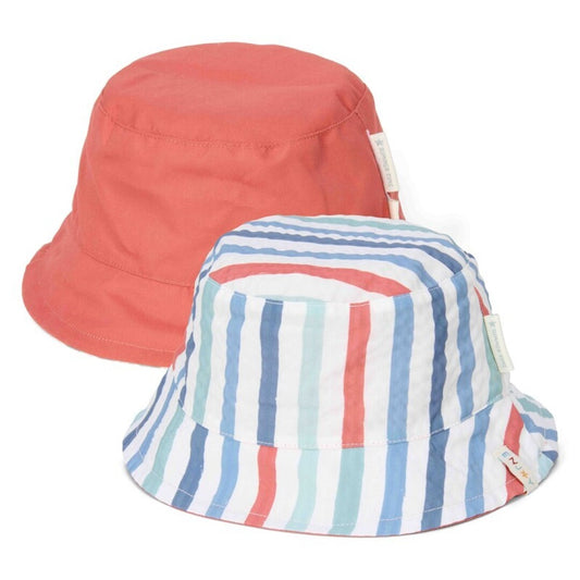 Gorro Reversible con protección solar Little Dutch Rayas