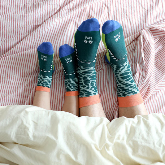 Calcetines a juego "Papi y Minidrilo"