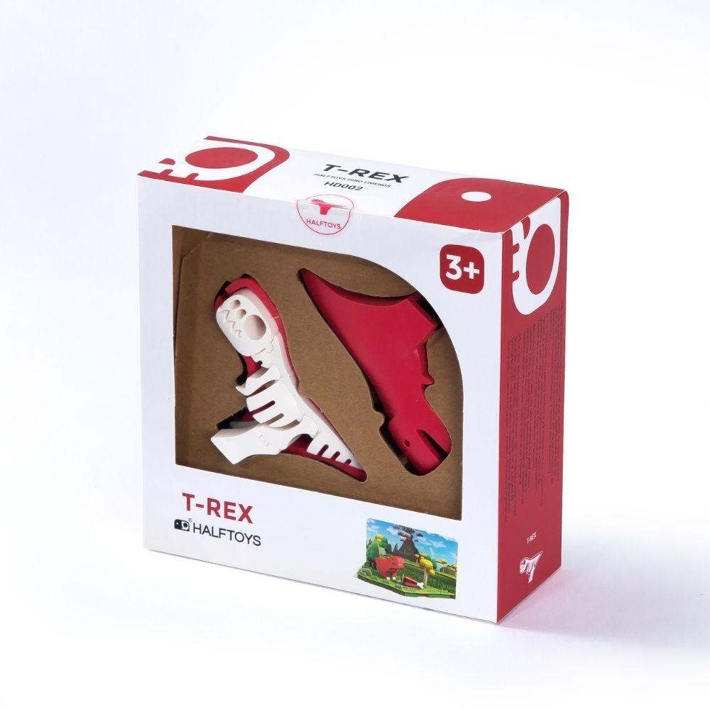 Puzzle 3D imantado Halftoys - Diorama Set T-Rex